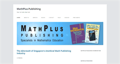 Desktop Screenshot of mathpluspublishing.com