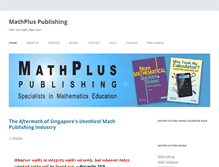 Tablet Screenshot of mathpluspublishing.com
